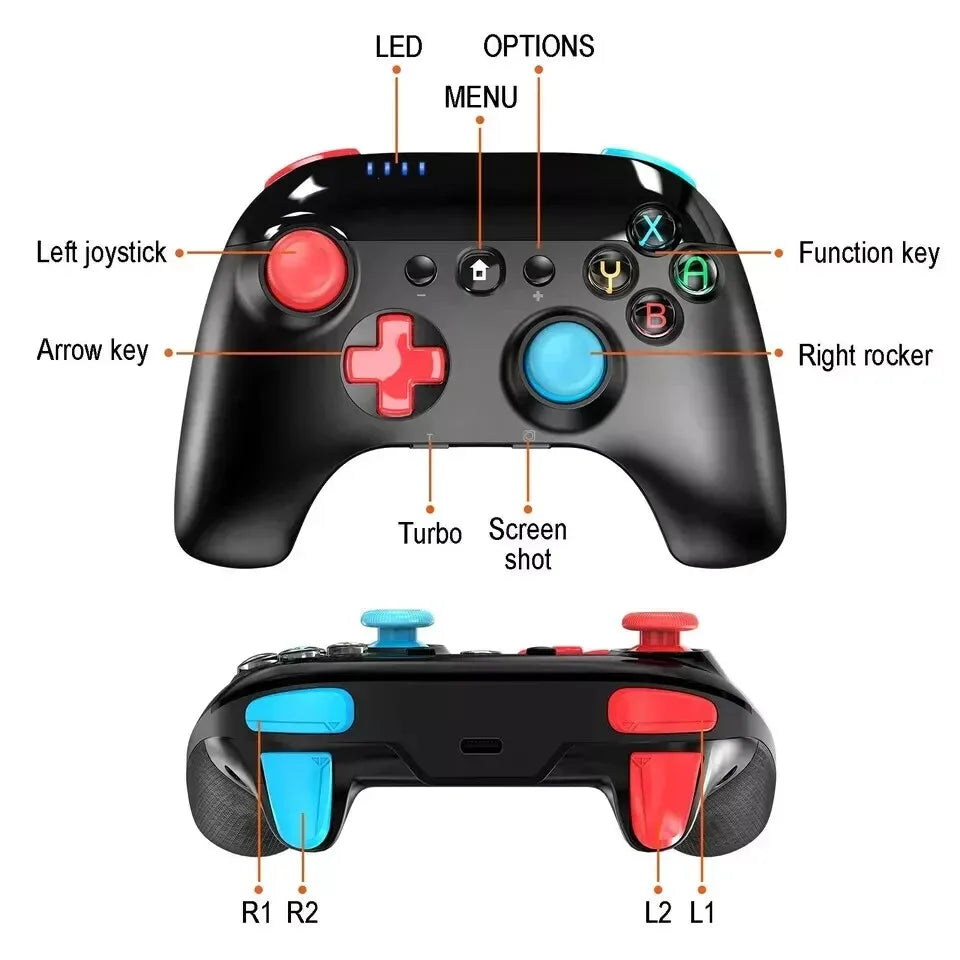 Beexcellent Switch Controller, Wireless Controller Gamepad Compatible for Nintendo Switch/Lite