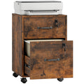 HOMCOM Rolling File Cabinet with Drawer, Hanging File Folder
