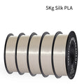 GEEETECH 5Rolls 3D Silk PLA Filament 1Kg/roll 1.75mm Spool Wire For 3D Printer Material,Vacuum packaging,Safety