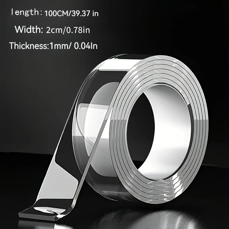 Heavy Duty Dual Sided Nano Tape Super Strong and Reusable for Wall Decor Crafts and All Surfaces Multi Purpose Adhesive