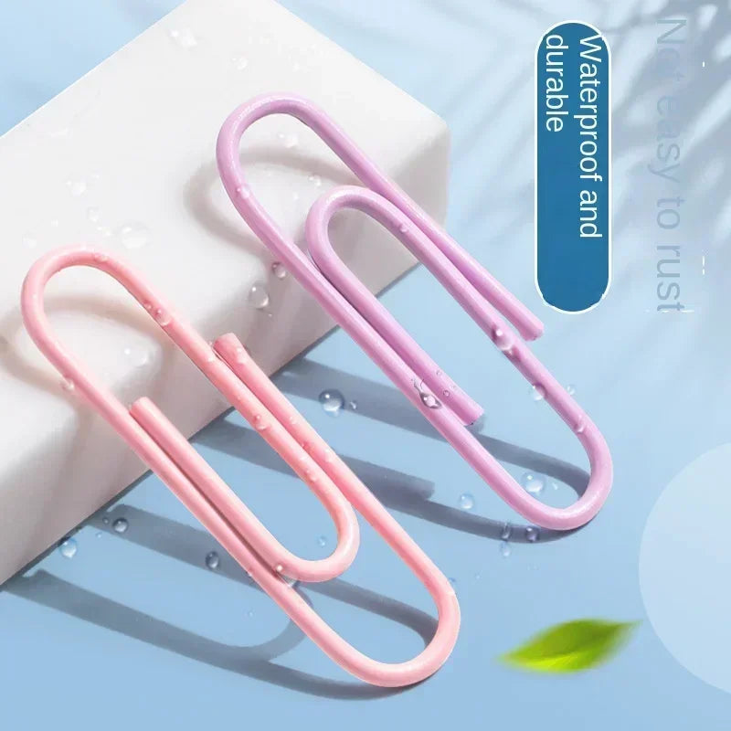 160Pcs Pins Paper Clip Holder Dispenser Bulticolor Pinch Clips Fine Office Binding Supplies Storage Box Stationery Stainless