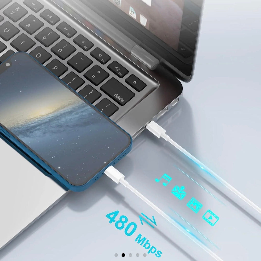 USB-C to USB-C Fast Charging Cable – 60W Power Delivery, 1.5m Length, USB 2.0 UK